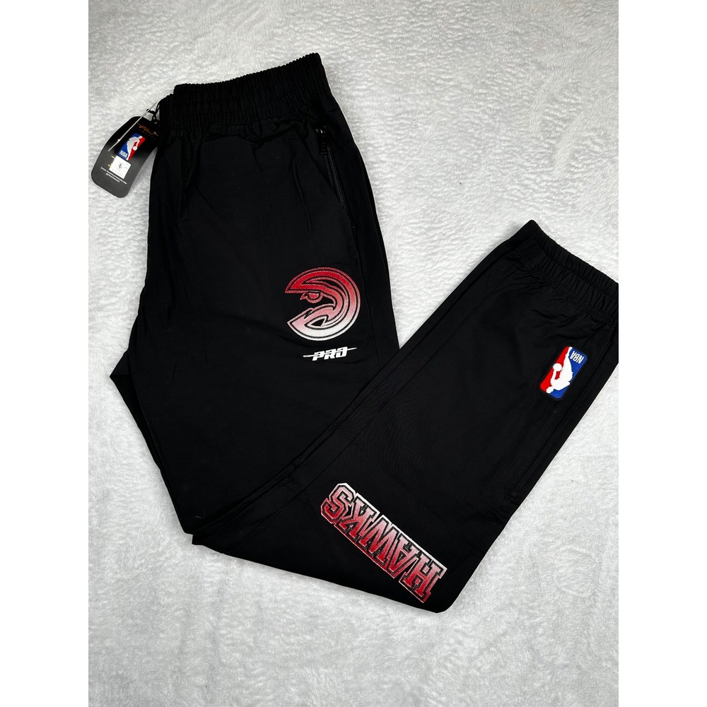 Pro Standard Atlanta Hawks NBA Track Pants Black Mens Large New